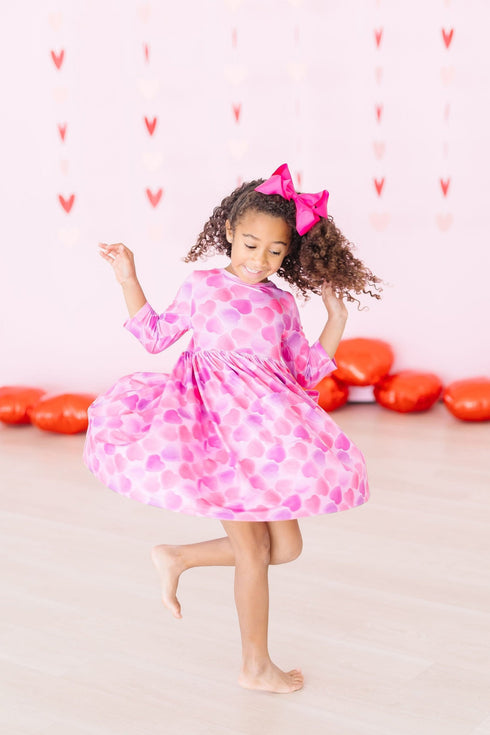 happy-heart-day-3-4-sleeve-pocket-twirl-dress Mila &  Rose - Sophia's Style--45846--7